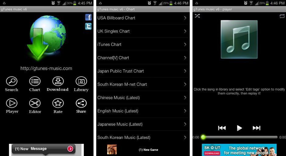 Music download services for android pc
